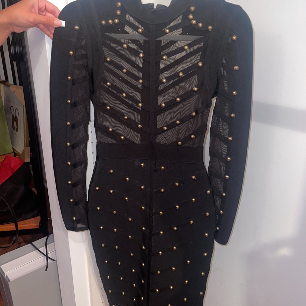 Black long sleeve dress